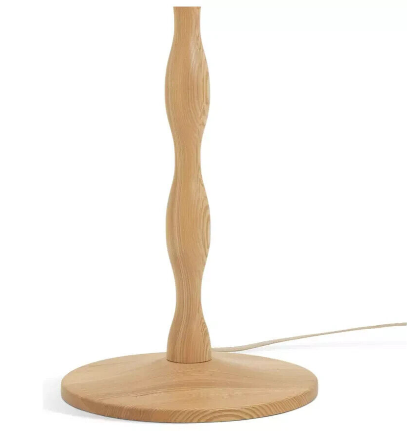 Habitat Bobbin Ash Wood Stick Floor Lamp - Natural
