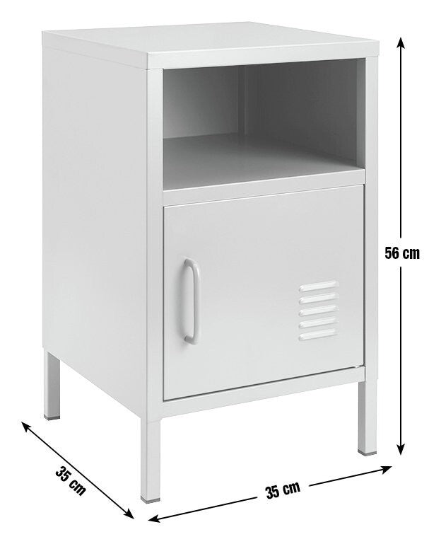 Habitat Stevie 1 Door Bedside Table - Mustard
