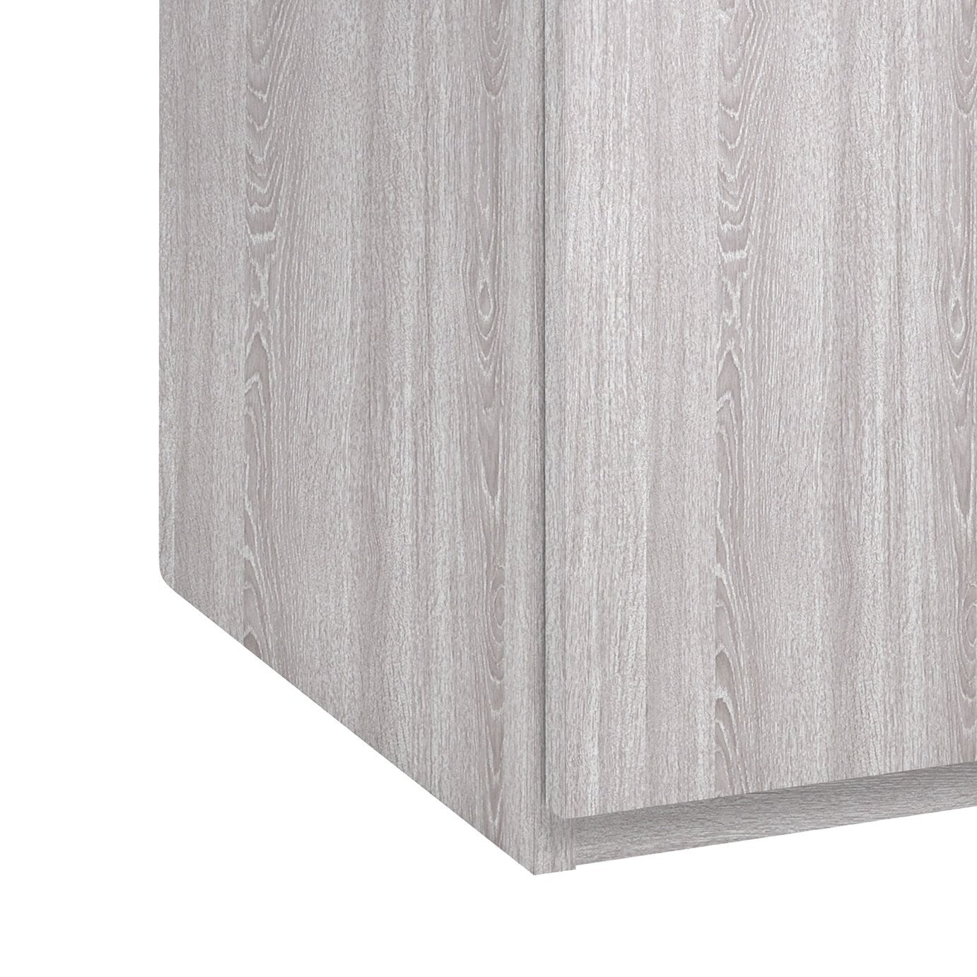 Home Brisbane 3 Door 3 Drawer Wardrobe – GreyOak | Wardrobe with storage