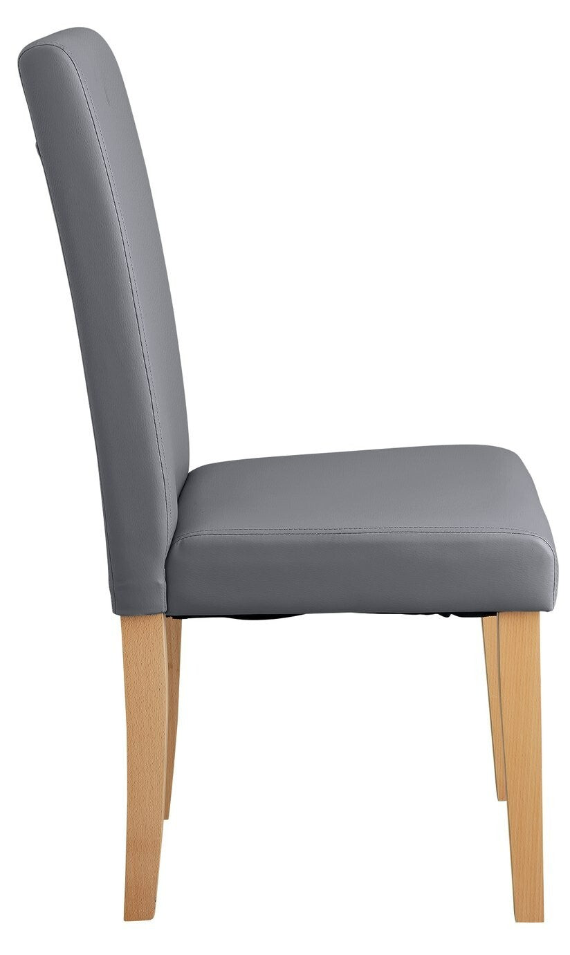 Home Pair of Midback Dining Chairs - Grey