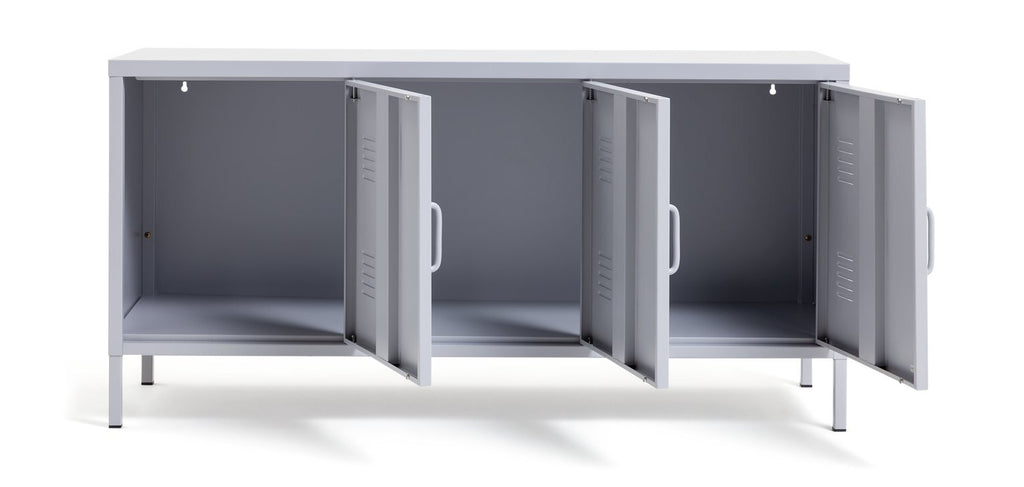 Habitat 3 Door Locker - Grey