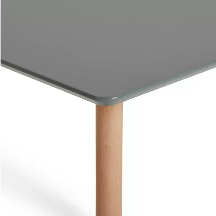 Habitat Berlin Modern Dining Table and 2 Chairs Square in Grey