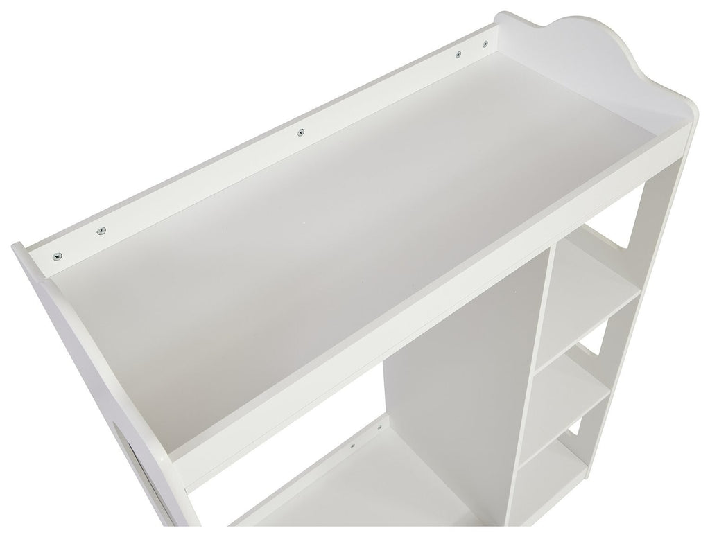 Liberty House Kids Dressing Rail with Mirror - White