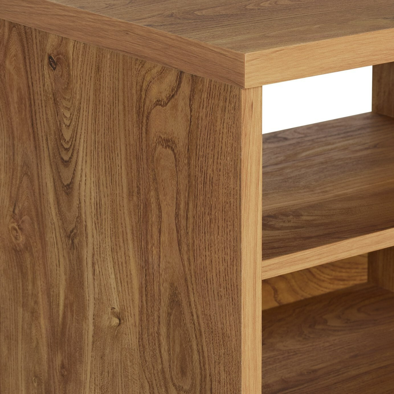 Nomad 2 Door Vinyl Cabinet - Oak