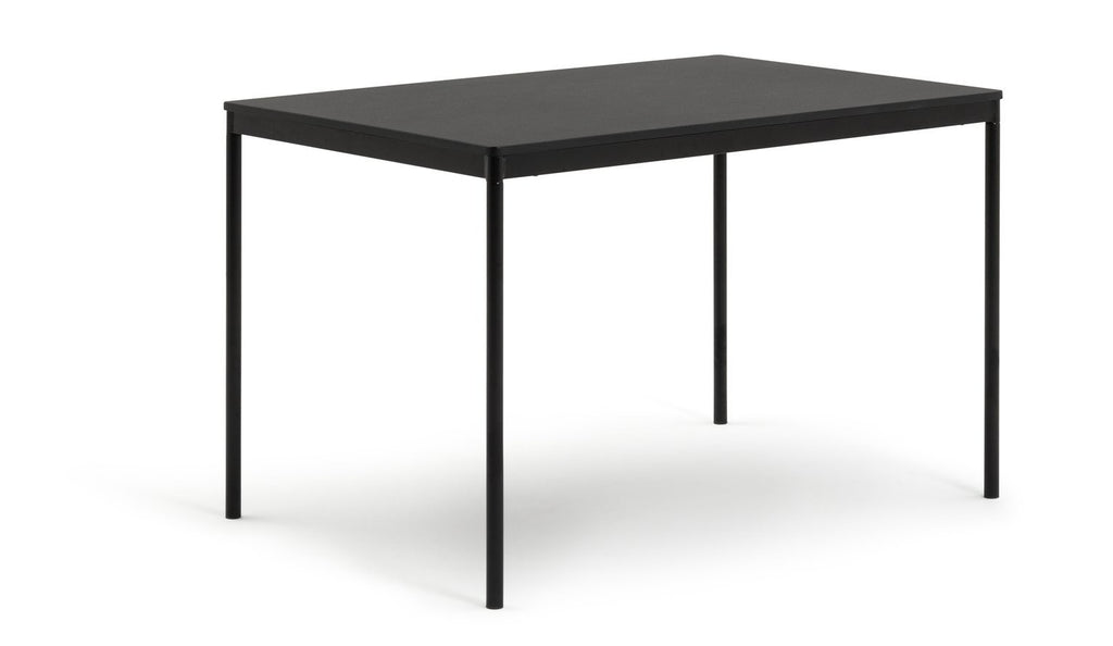 Home Stella Metal 6 Seater Dining Table - Black | Metal Dining Table Black
