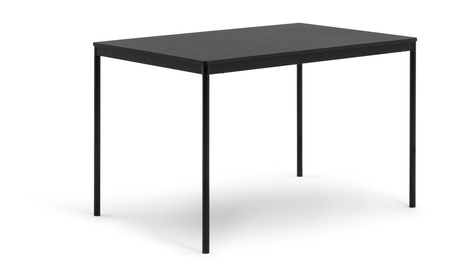 Home Stella Metal 6 Seater Dining Table - Black | Metal Dining Table Black