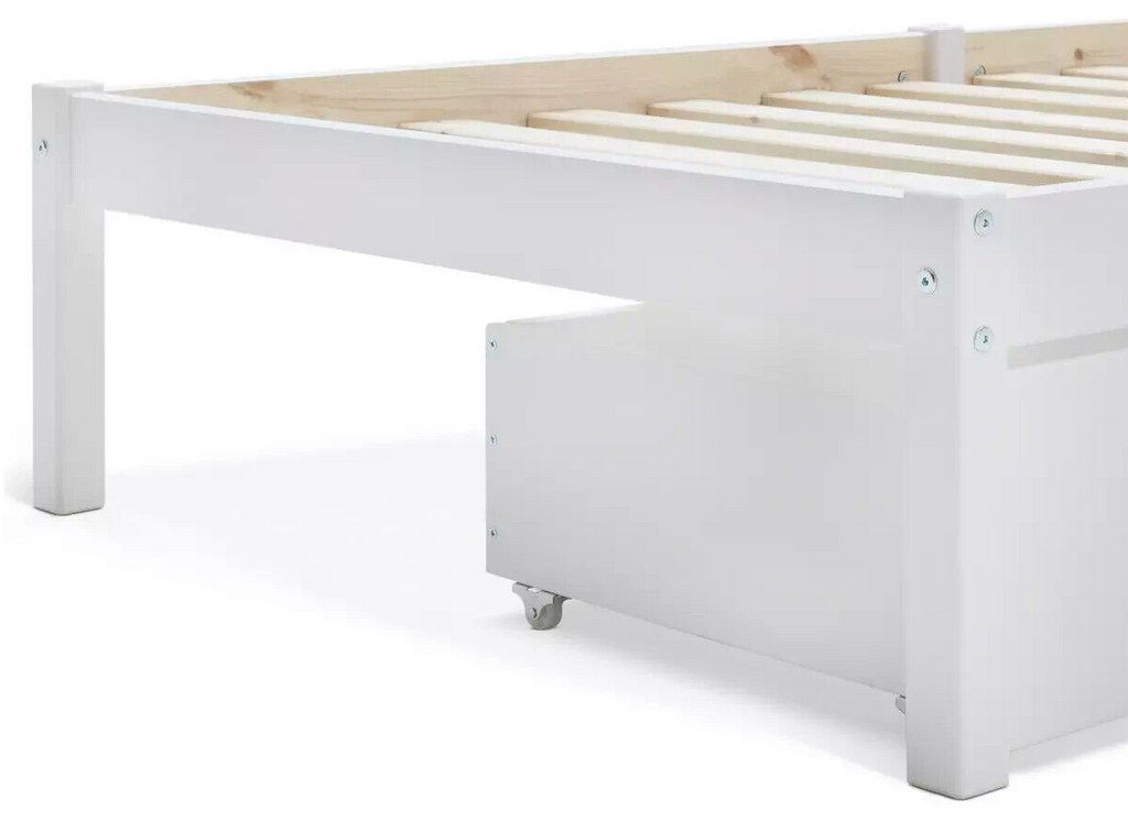 Habitat Ronnie Single Bed Frame and Drawer - White ( B Grade 12671 - 12669 )