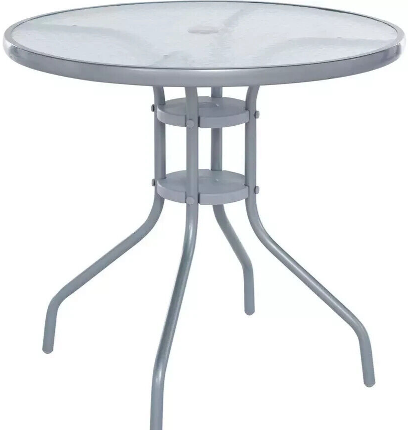 Home 4 Seater Folding Metal Patio Set - Siler | Table and Chairs Patio Set