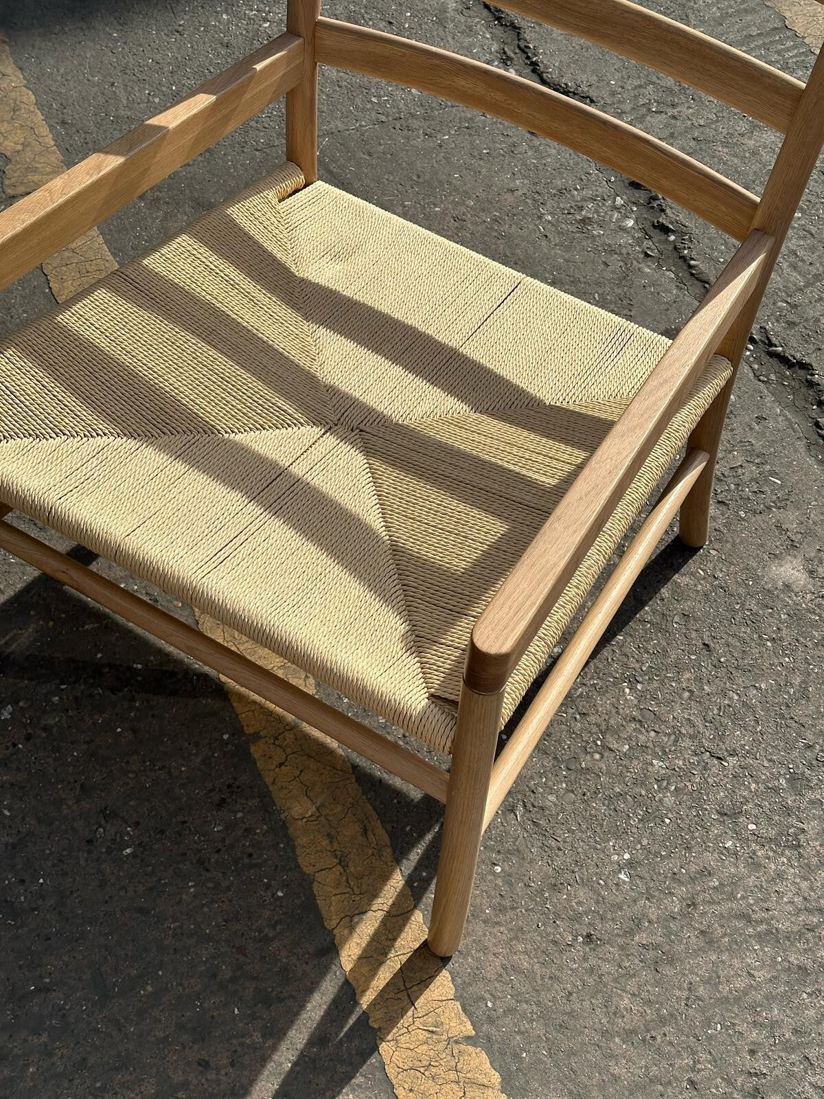 Habitat Laurie Solid Oak Lounge Chair - Natural ( S )
