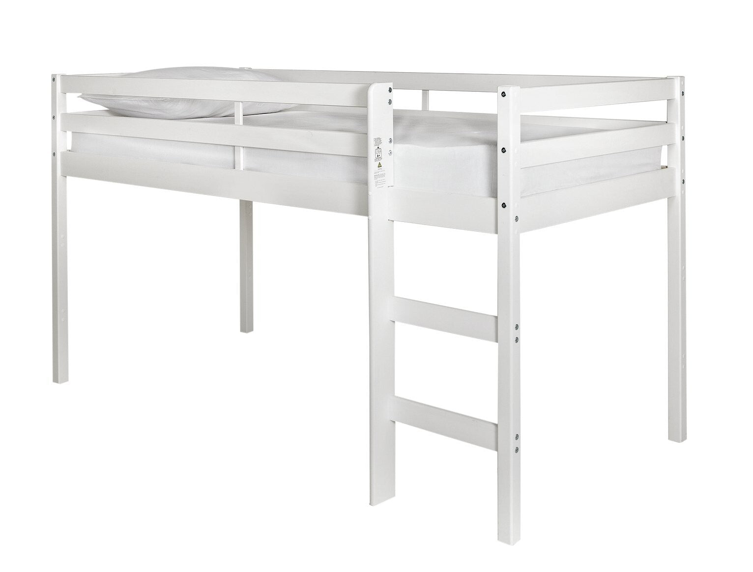 Kaycie Mid Sleeper Single Bed Frame - White