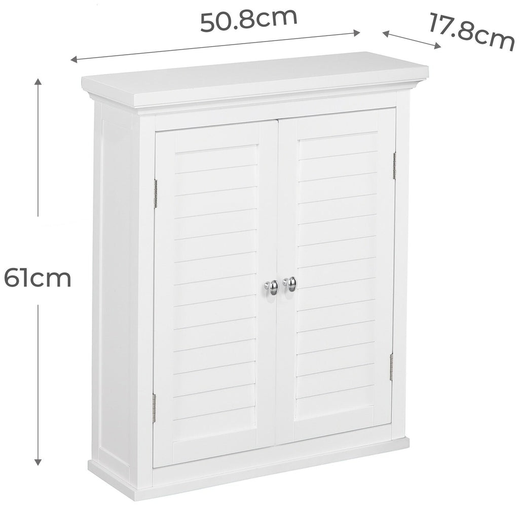 Teamson Home Glancy 2 Door Cabinet - White