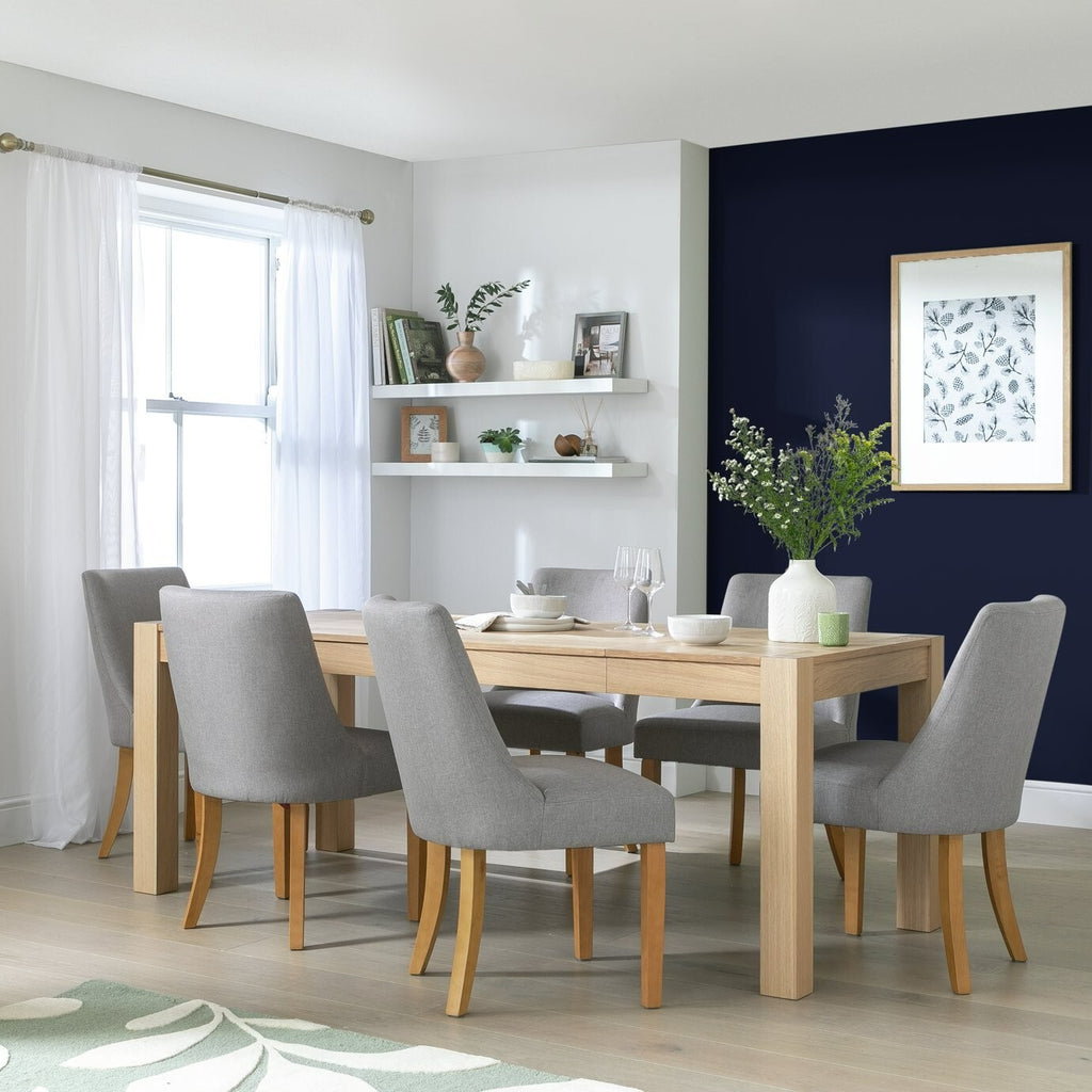 Habitat Alston Extending 6 - 8 Seater Dining Table - Oak