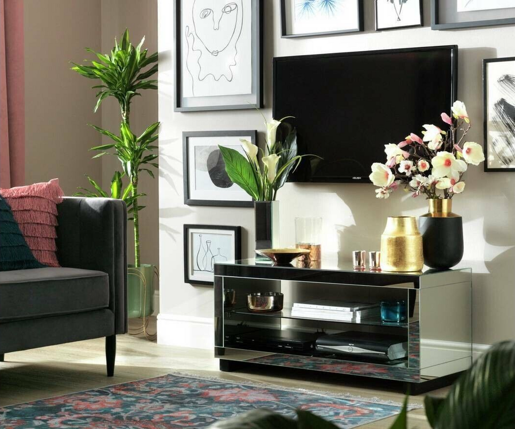 Habitat Sylvie TV Unit - Mirrored