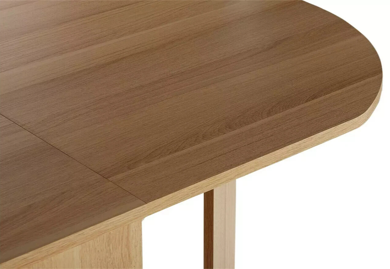 Home Folding 4-6 Seater Table Light Oak Effect | Dining Furniture for Kitchen