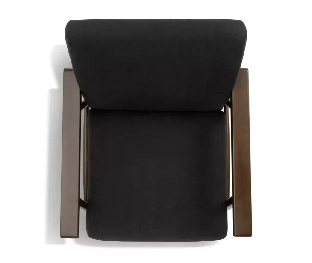 Watson Self Assembly Wood Accent Chair -Dark Grey