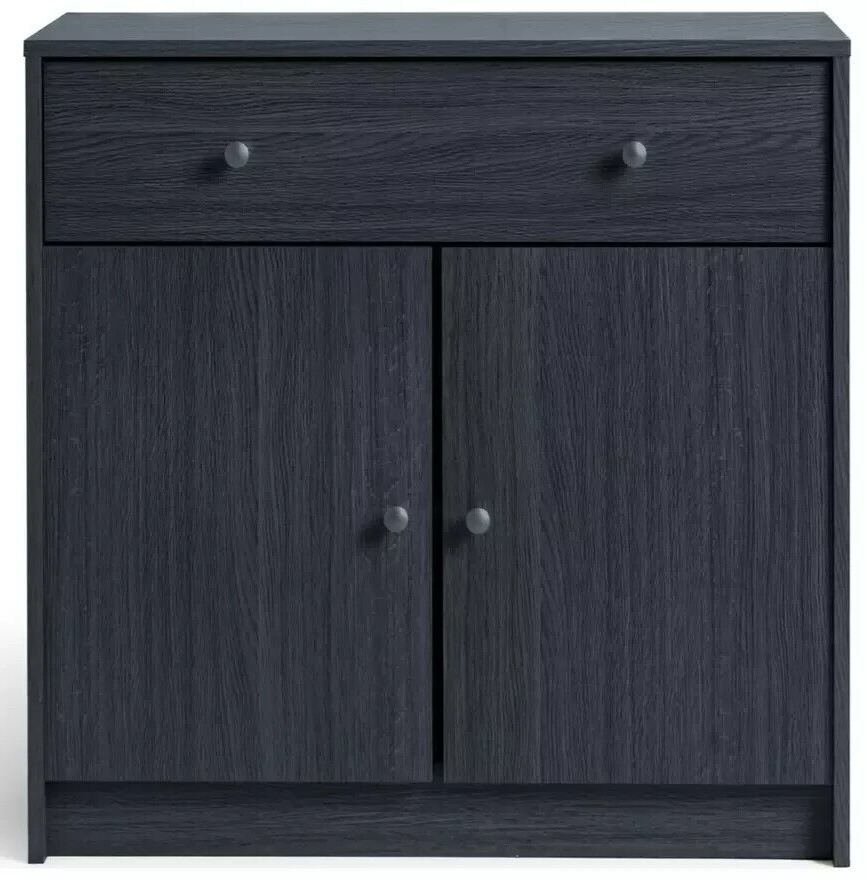 Maine 2 Door 1 Drawer Sideboard - Black