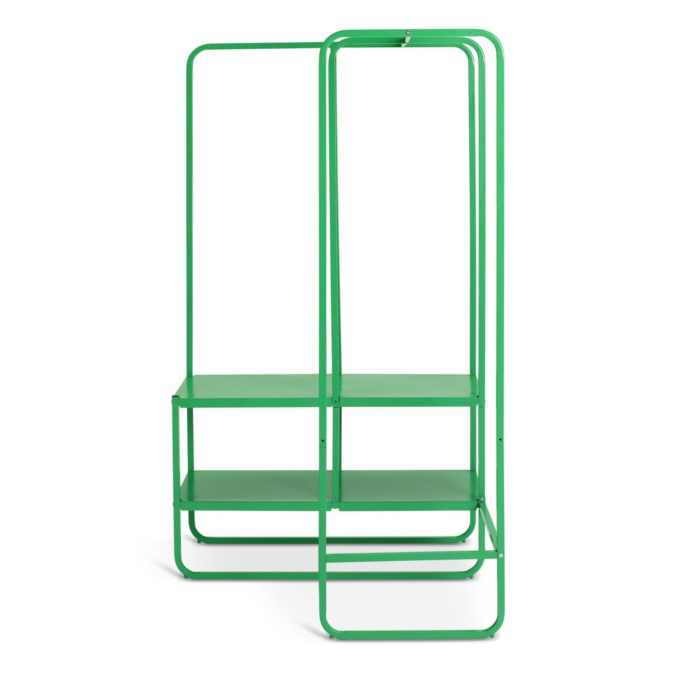 Lorelei 2 Shelves Rail Corner - Green
