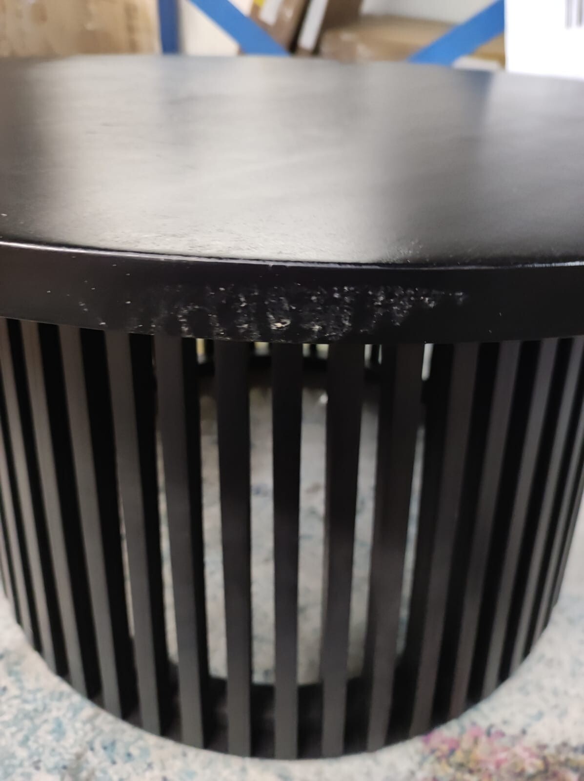 Habitat Jericho Round Coffee Table Black | Modern Design Living ( B Grade )