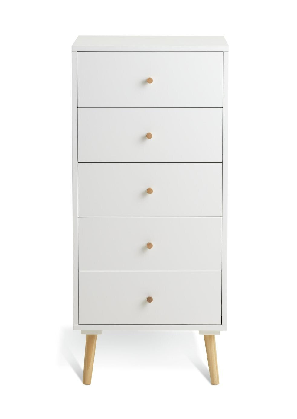 Habitat Otto 5 Drawer Tallboy - White