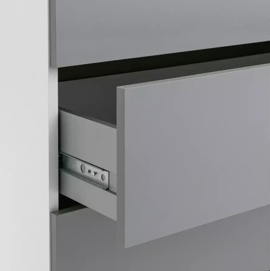 Habitat Munich 4 Drawer Chest - Grey Gloss