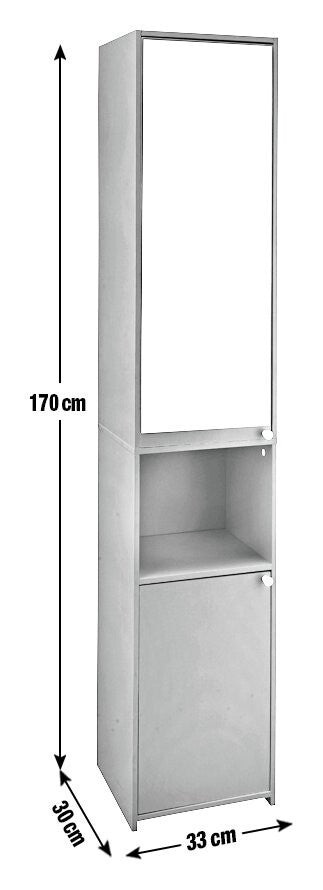 Prime Mirrored Tallboy - Black ( B Grade 12798 )