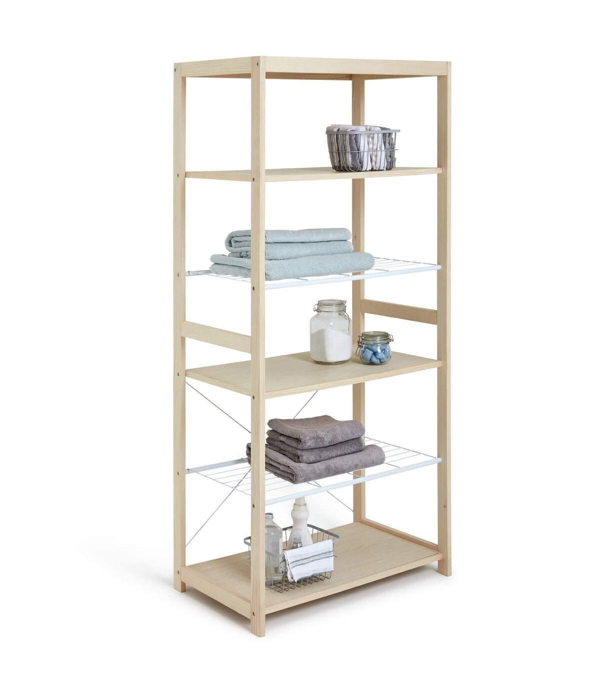 Habitat Flicka Open 5 Shelf Wardrobe - Pine