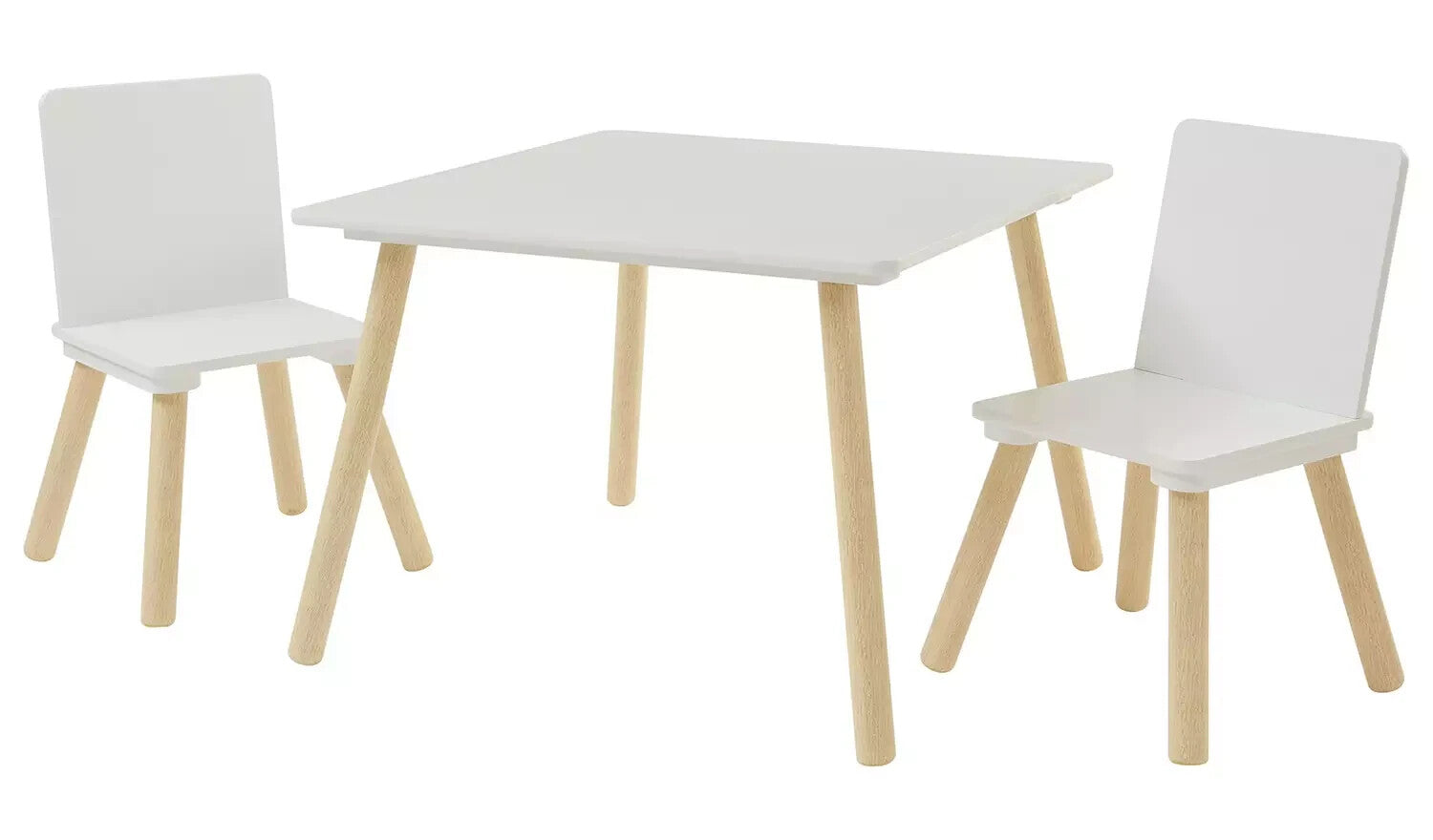 Liberty House Kids Table and Chair Set - Wood White