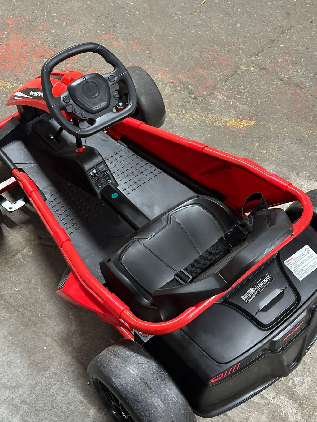 Hyper Drift Go Kart 24V Electric Ride On - Red ( B Grade )