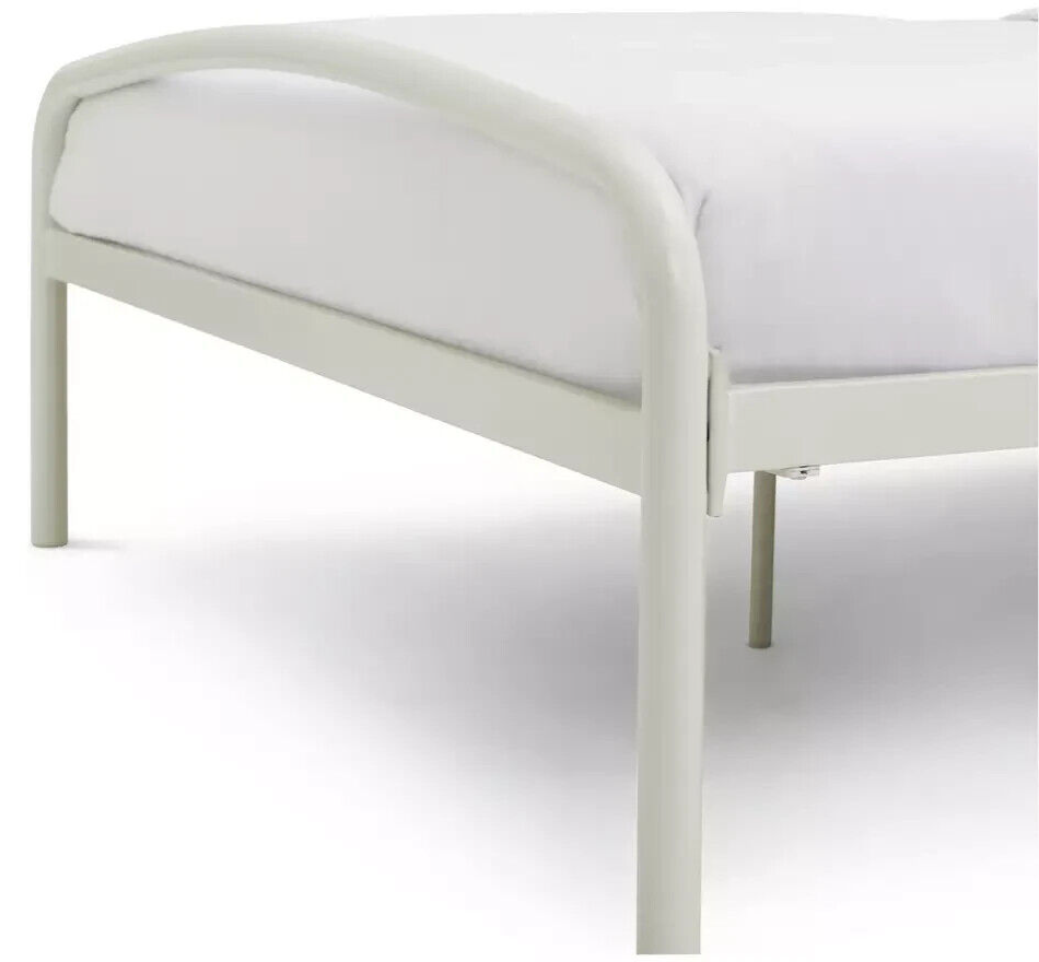 Jubilee Double Metal Bed Frame - Off White