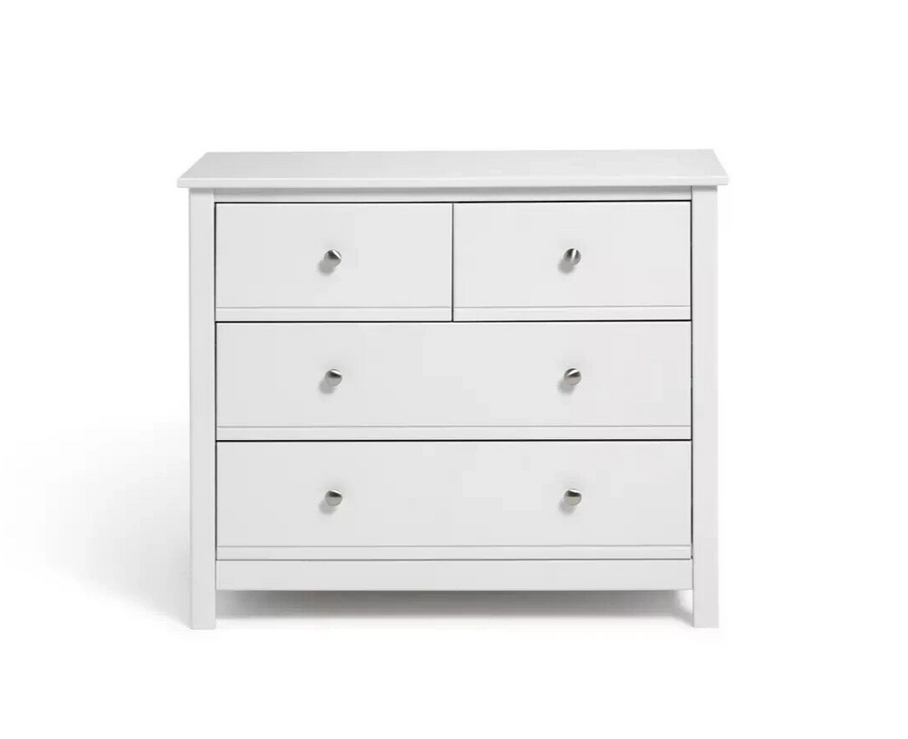 Brooklyn 2+2 Chest of Drawers- White