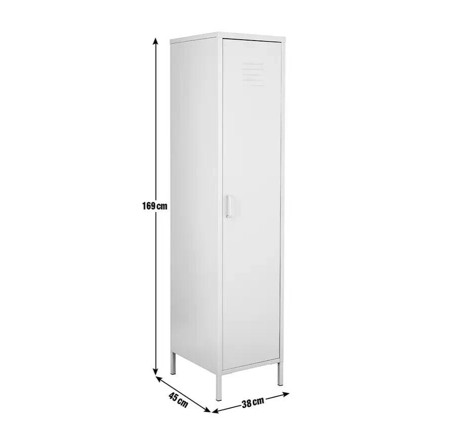 Habitat Tall 1 Door 4 Shelf Locker - Grey