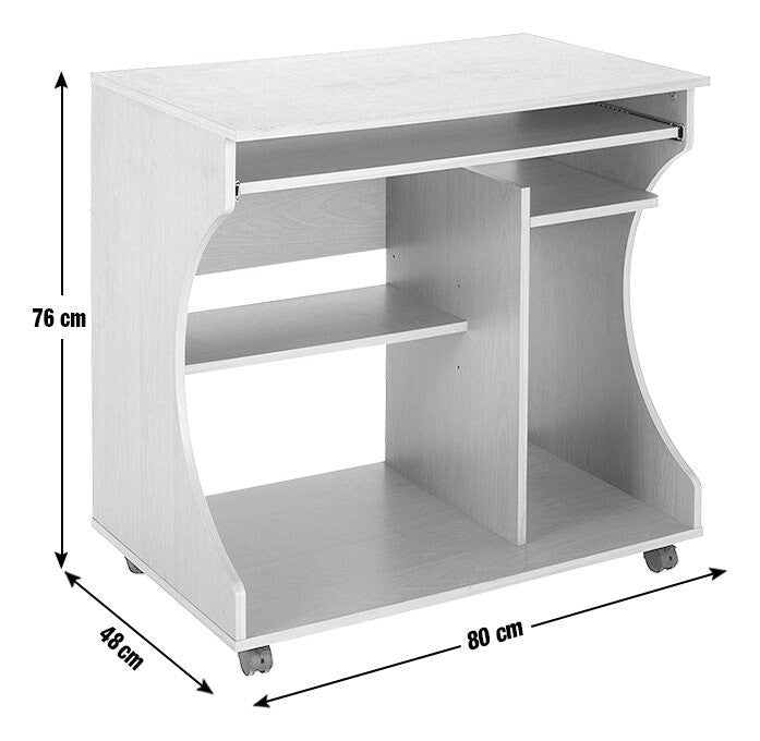 Workstation Office Desk - Beech Effect