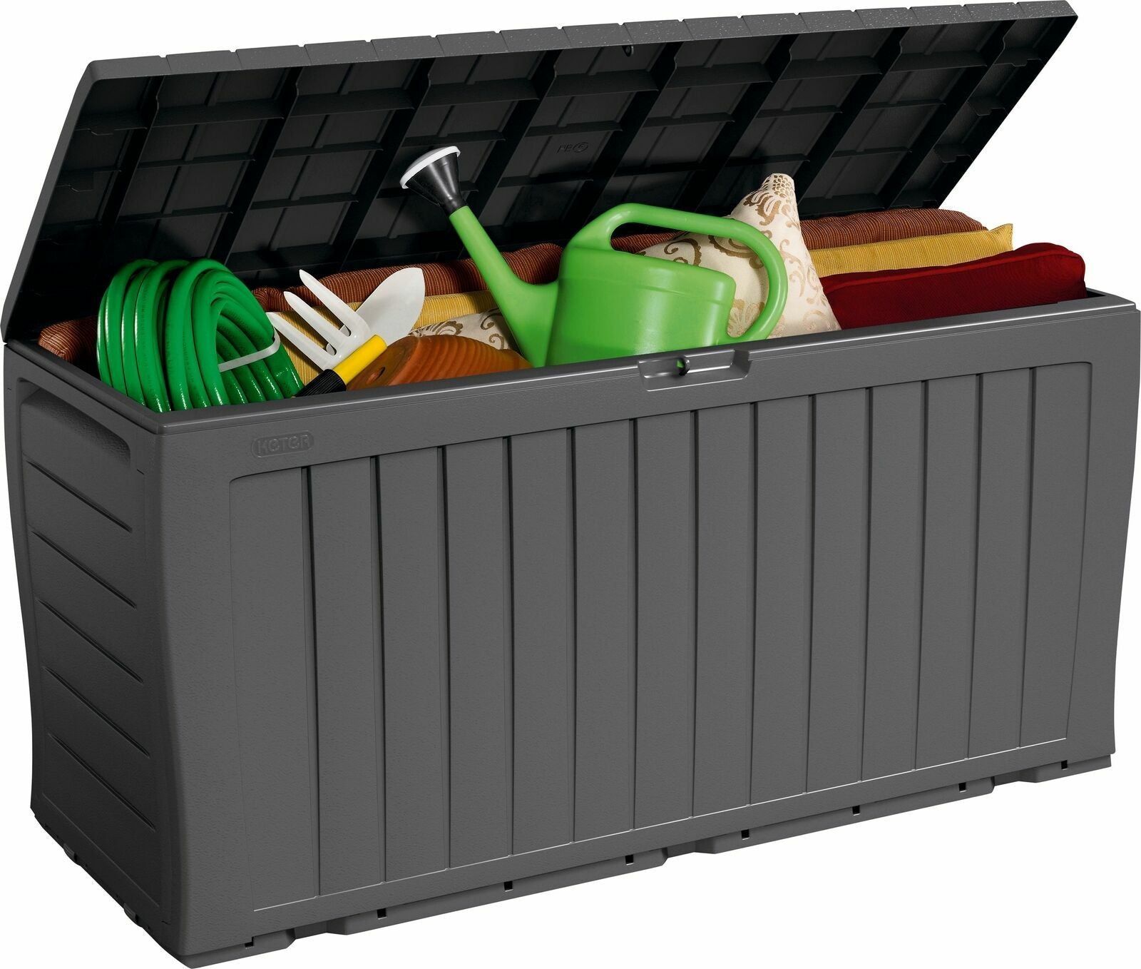 Keter Marvel Plus 270L Garden Storage Box - Grey | Outdoor Storage