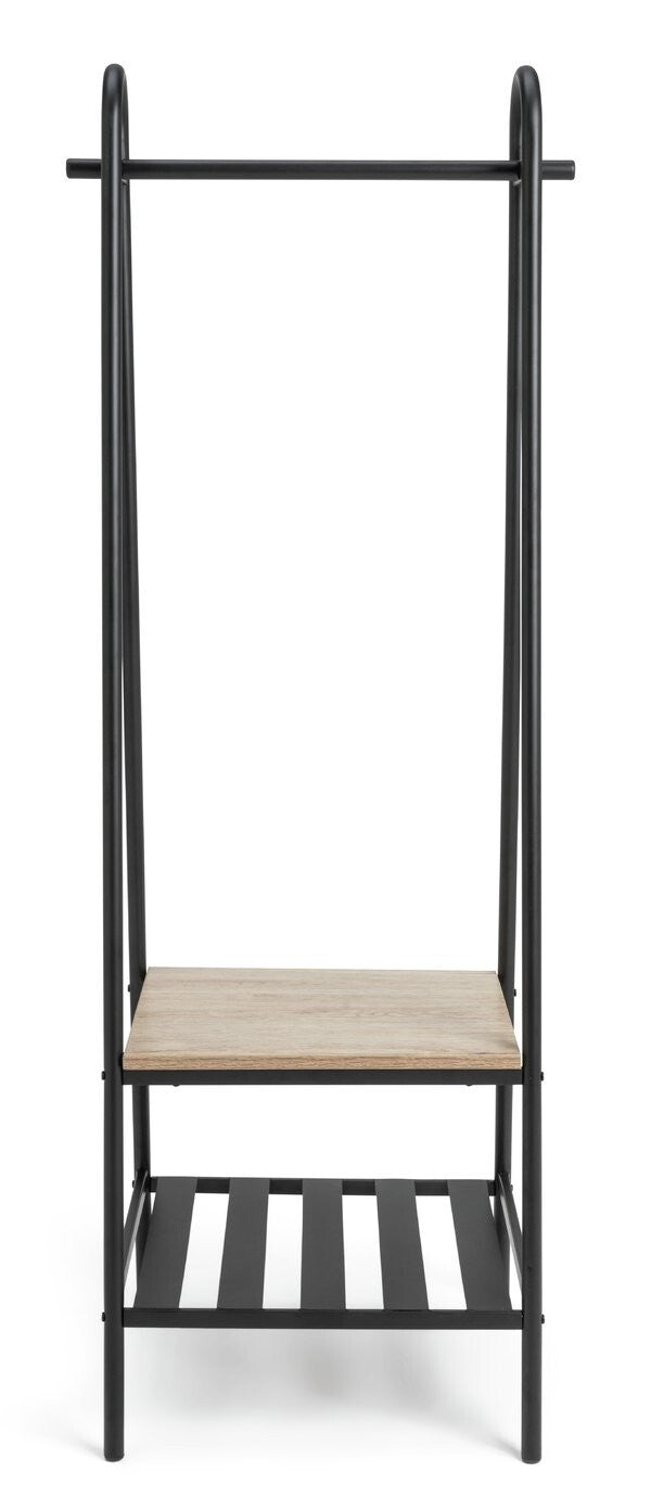 Habitat Turner Single Clothes Rail - Black