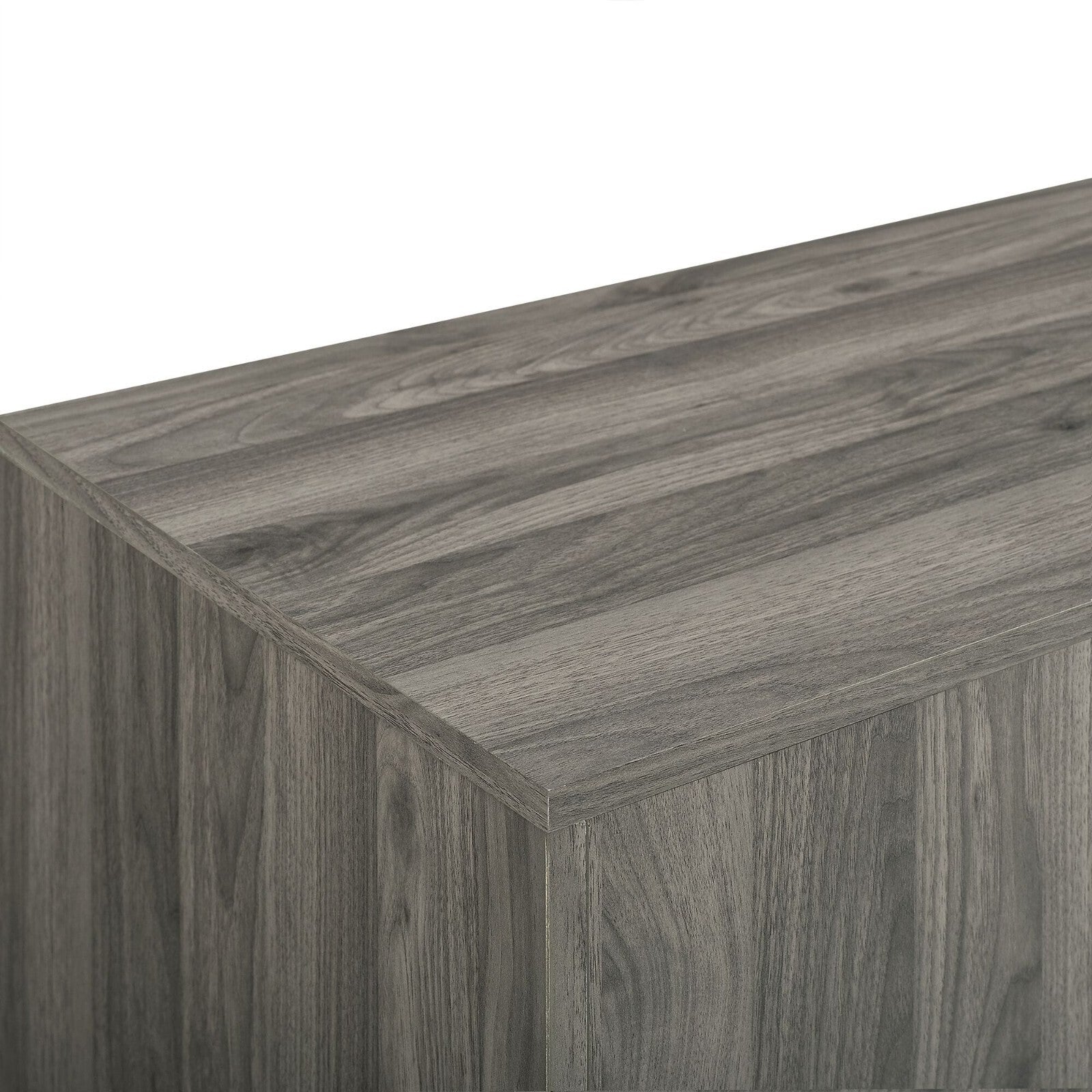 Walker Edison Buffet Sideboard Cabinet Storage Unit With Shelf - Slate Grey