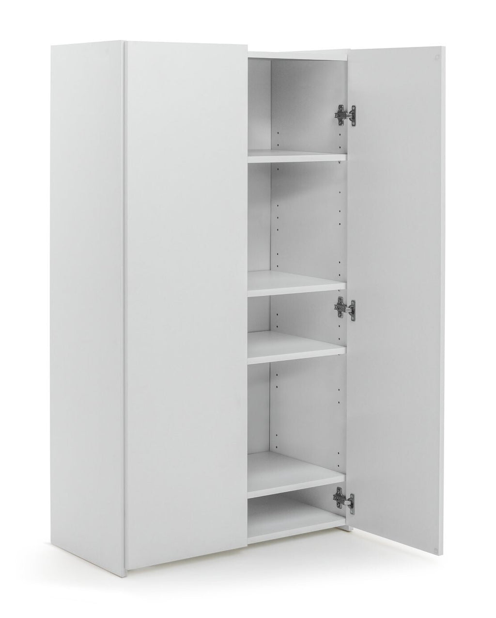 Seville Space Saving 4 Shelf Shoe Storage Cabinet - White