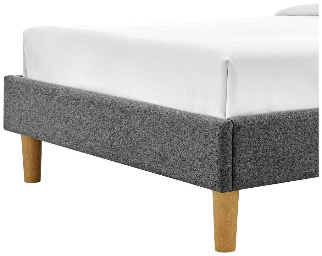 Home Arthur Platform Double Bed Frame - Dark Grey | Modern bed frame