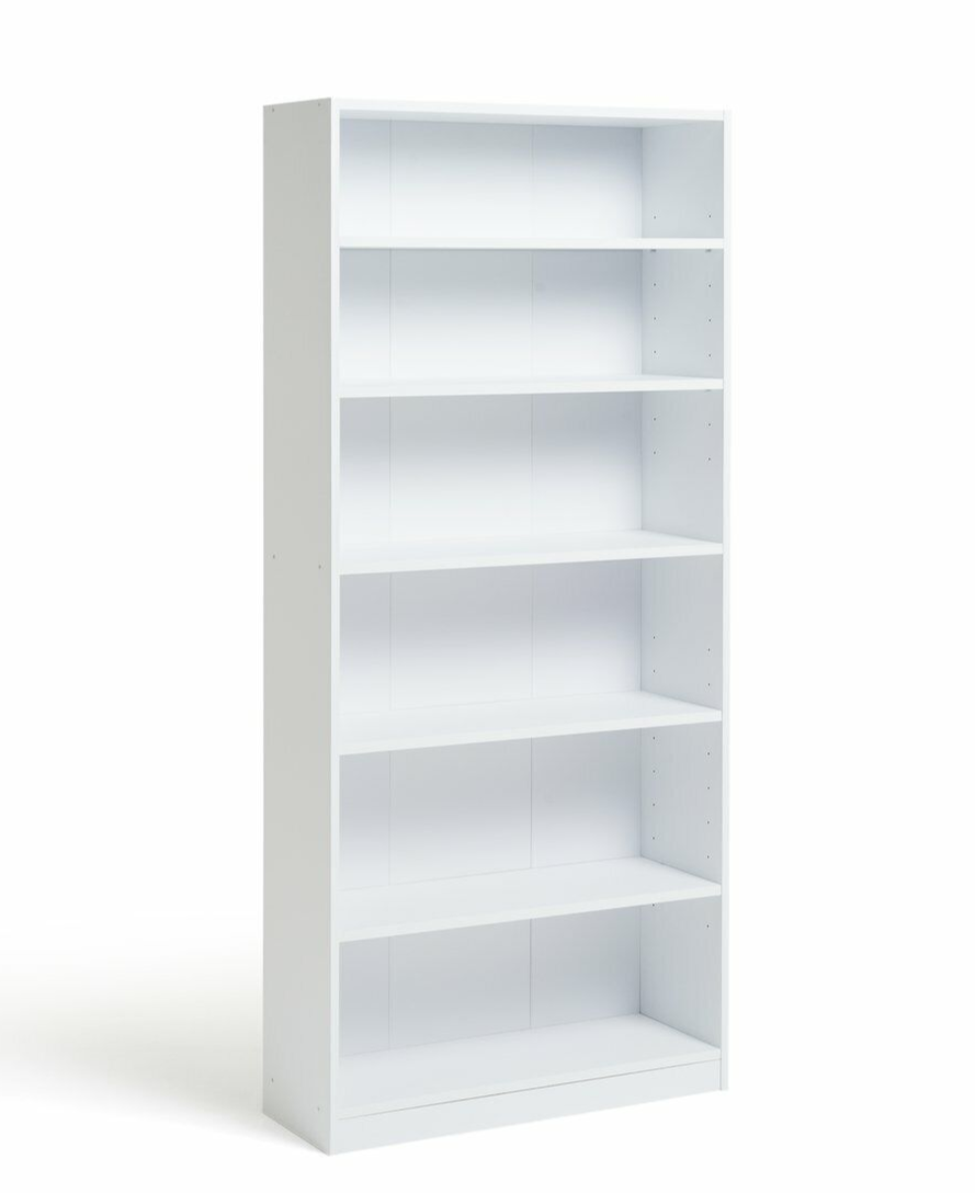 Maine Deep Bookcase - White  ( B Grade 54903 - 54904 )