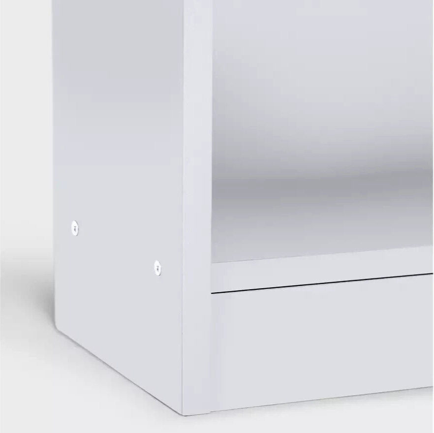 Maine 6 Shelf Bookcase - Shelving Storage Unit Display Cabinet - White