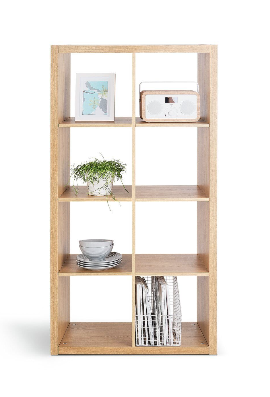 Habitat Squares Plus 8 Cube Storage Unit - Oak Effect