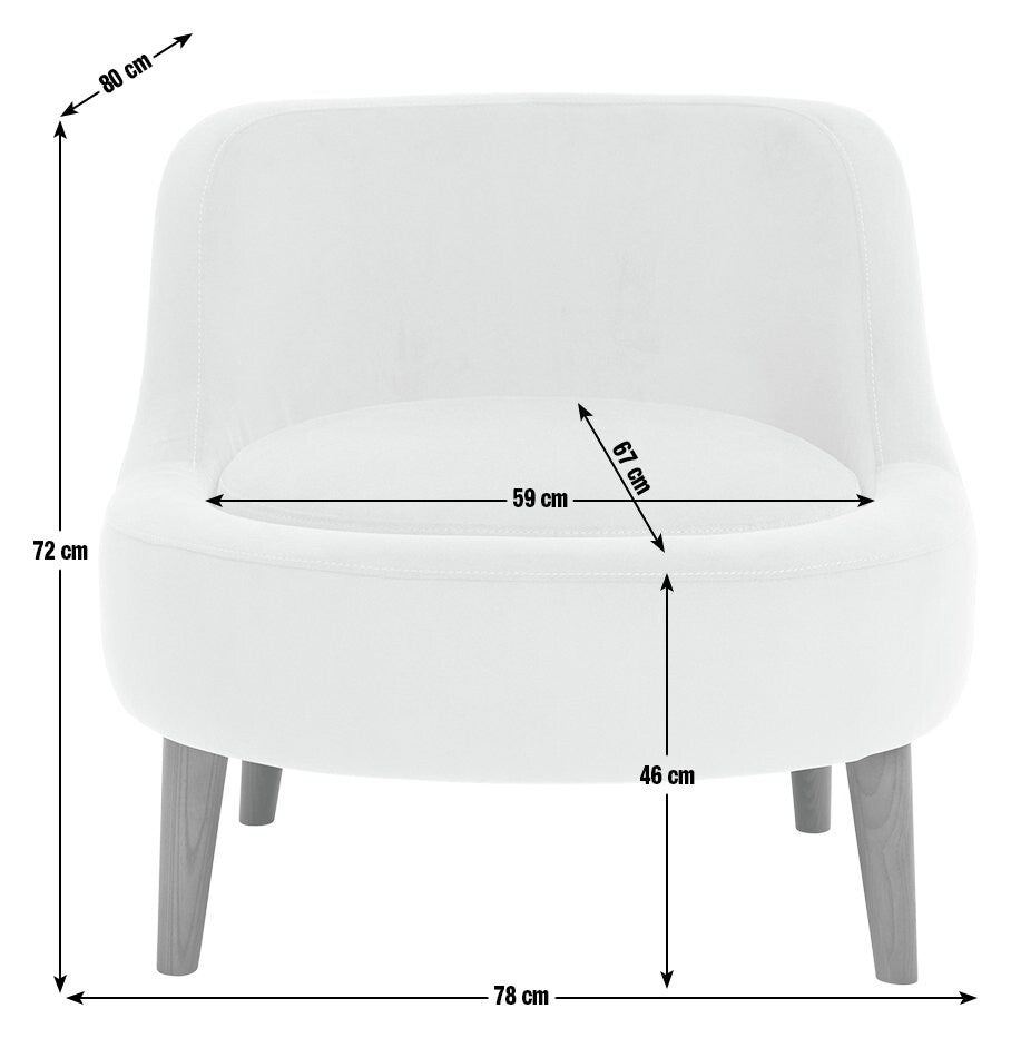 Beckett Fabric Armchair - Natural