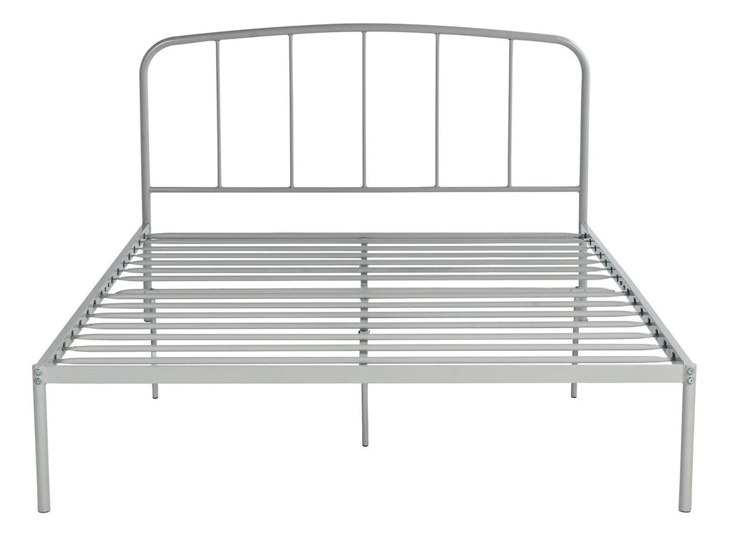 Freja Double Metal Bed Frame - Silver ( B Grade 13946 )