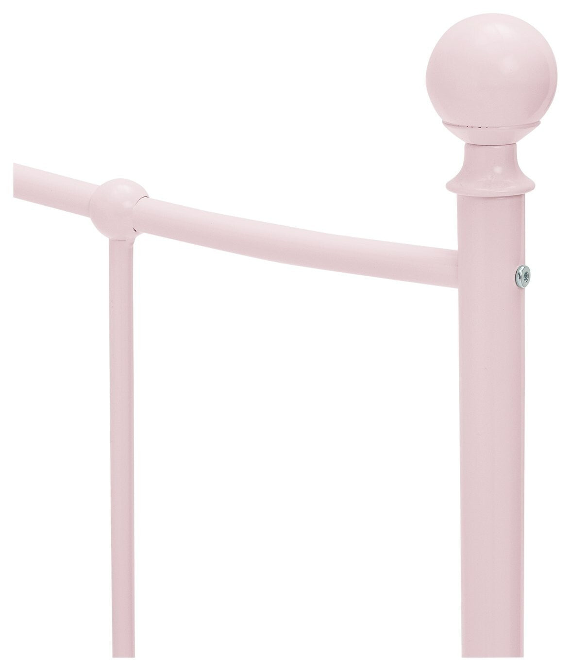 Fleur Small Double Metal Bed Frame - Pink
