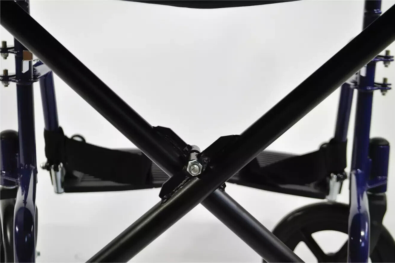 Aidapt Steel Compact Blue Transit Chair