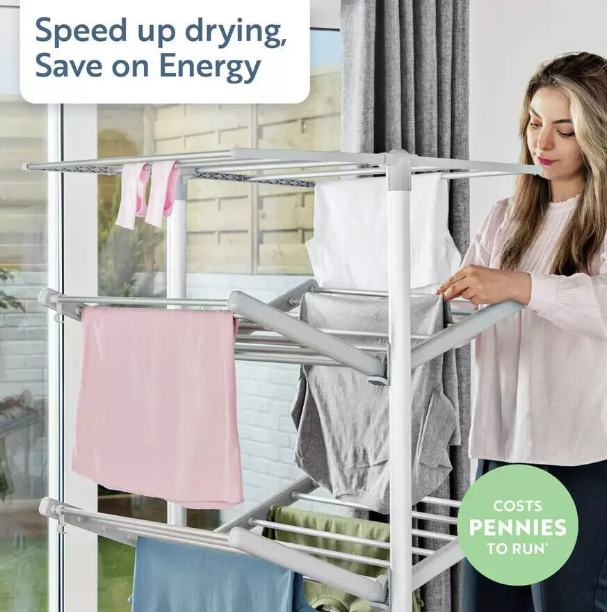 Minky Sure Dri 23m 4 Tier Heated Clothes Airer ( NO Cover )