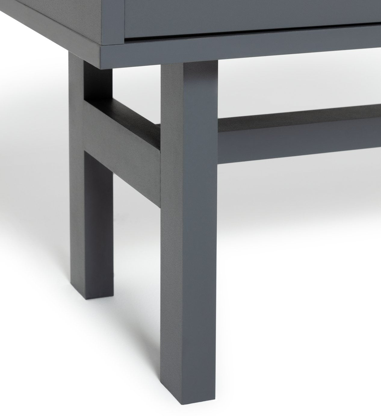 Jadon 2 Door Glass Display Cabinet - Dark Grey | tall glass cabinet