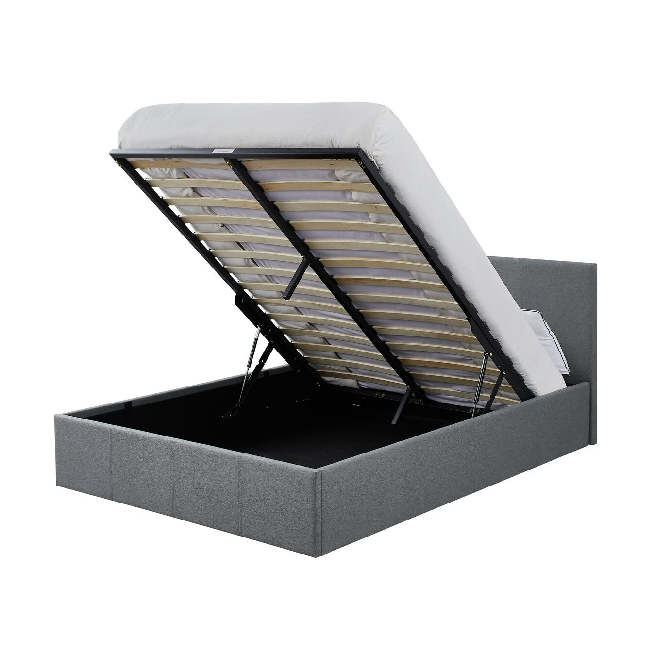 Heathdon Double End Lift Ottoman Bed - Grey