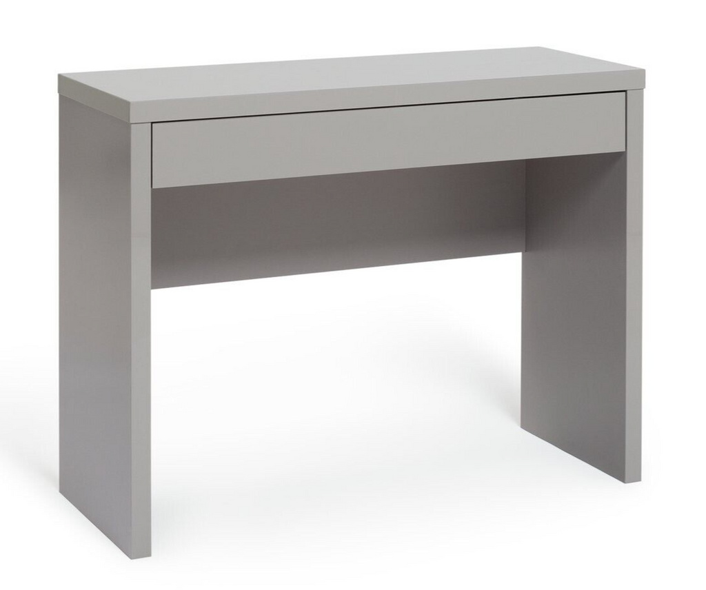 Habitat Jenson Grey Gloss Dressing Table Desk â€“ Modern Hollow ( B Grade 29716 )
