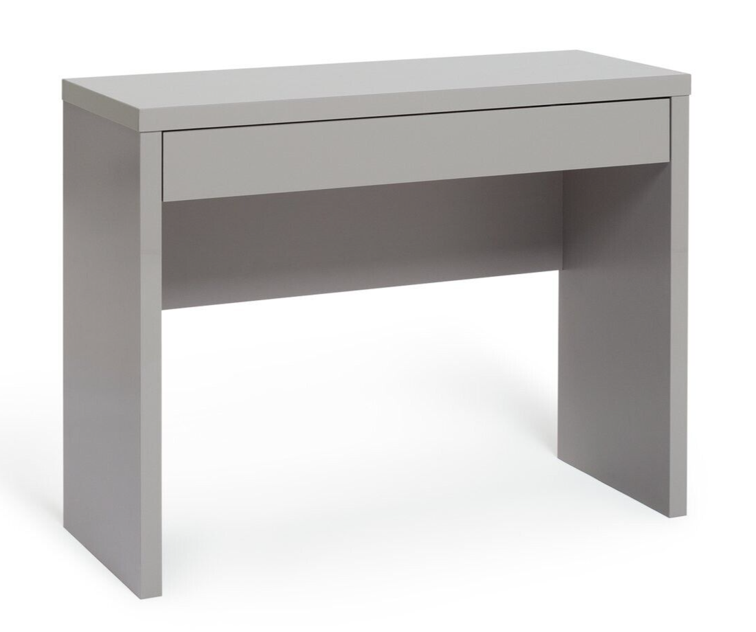 Habitat Jenson Grey Gloss Dressing Table Desk â€“ Modern Hollow ( B Grade 29716 )