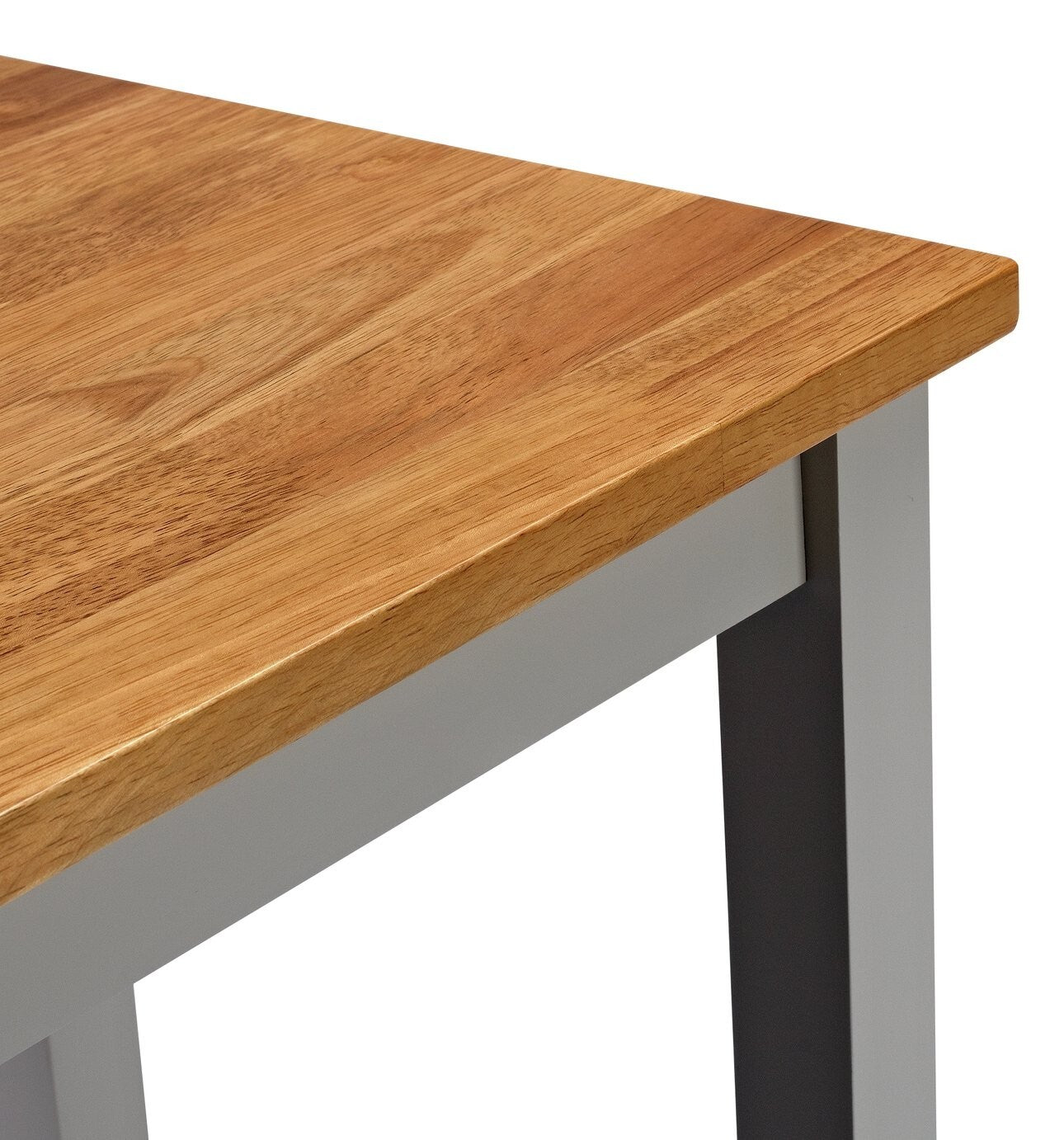 Home Chicago Extending Grey Bar Table & 2 Grey Stools | Kitchen Breakfast Set